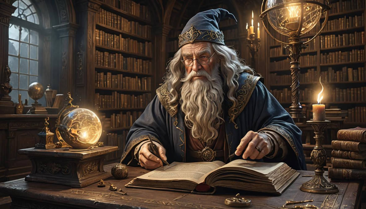 Wizard In Libary 2 by jimpen1967 on DeviantArt