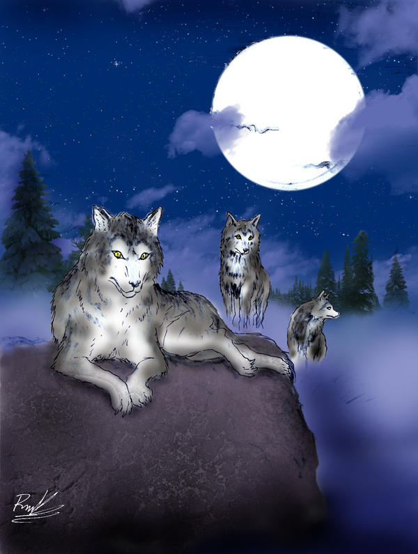 Wolves Moon by Azraeuz on DeviantArt