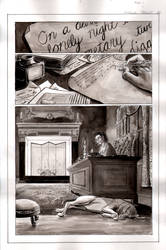 Frankenstein Page 1 inks