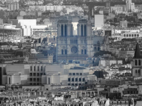 Notre Dame vue de la Tour Eiffel