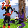 Captain Marvel vs. The Super Skrull