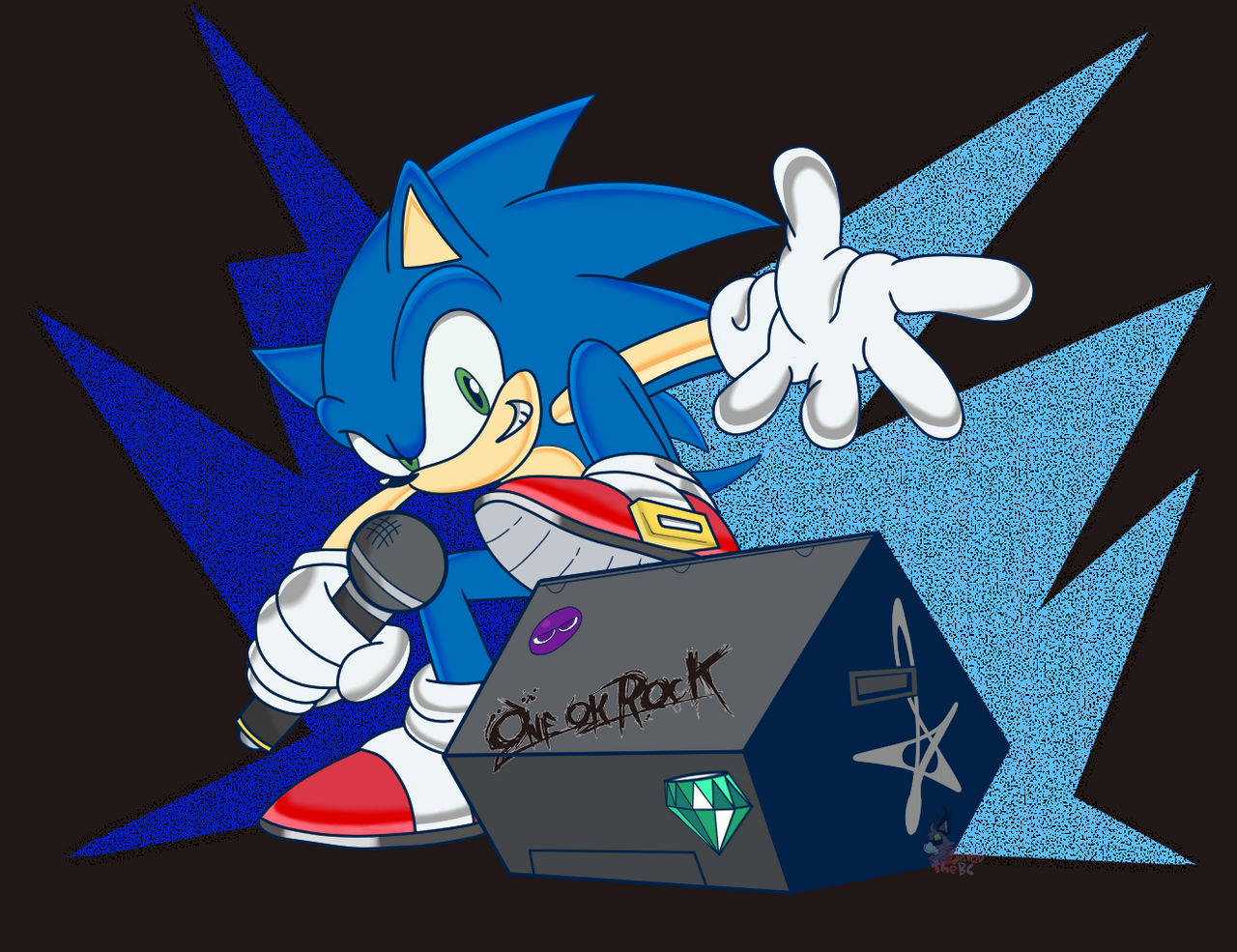 Sonic Rocker Sonic Rockin by JaredTheBC on DeviantArt