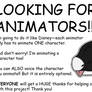 Looking for Animators!!! :D
