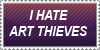 I hate Art Theives Stamp