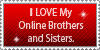 Online Brothers and Sisters Love Stamp