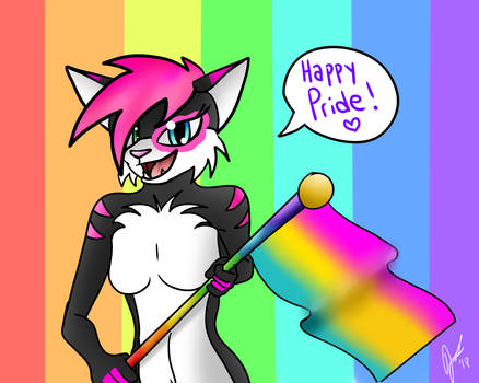 PRIDE 2018 Koka the Cat YCH Example by Mephonix