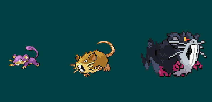 Raticate evolution by Luxia33 on DeviantArt