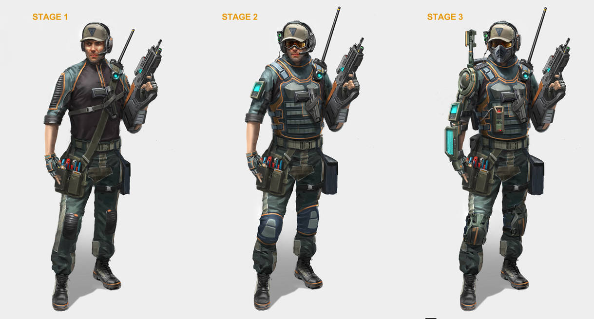 Engineer evolution stages by ARTOFJUSTAMAN on DeviantArt