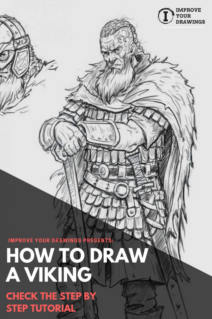 How to Draw a Viking. Step by Step Tutorial