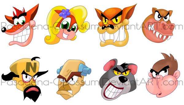 Crash Bash Character Icons By Midday Mayhem On Deviantart Crash Bash Character Icons By Midday Mayhem On Deviantart