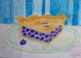 Blueberry pie - Postcard