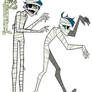 I drew 2d in his mummy costume