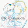 OLD ART : Yoosung and MC digital sketch 1