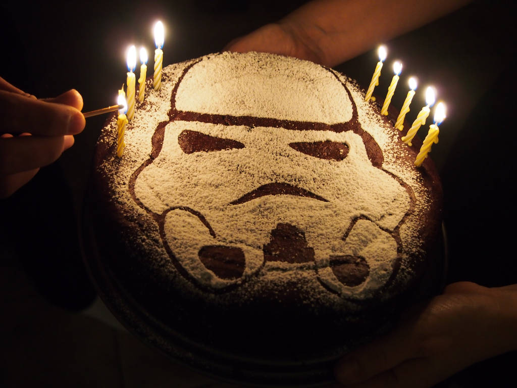 Stormtrooper birthday cake by PolishJediArt