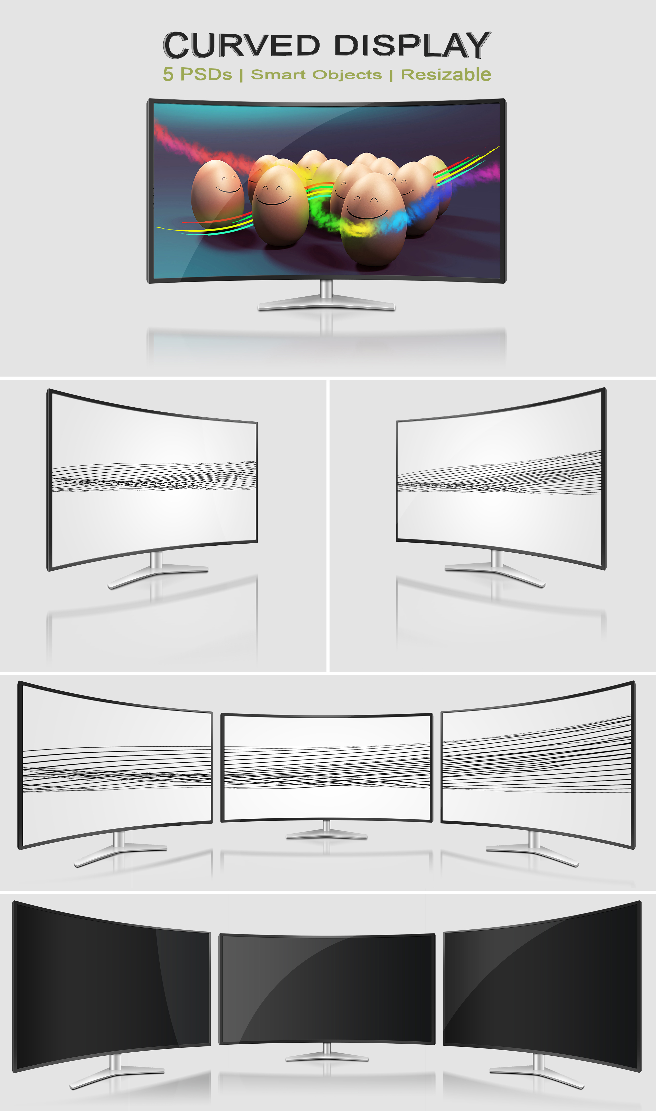 Curved Monitor | PSDs