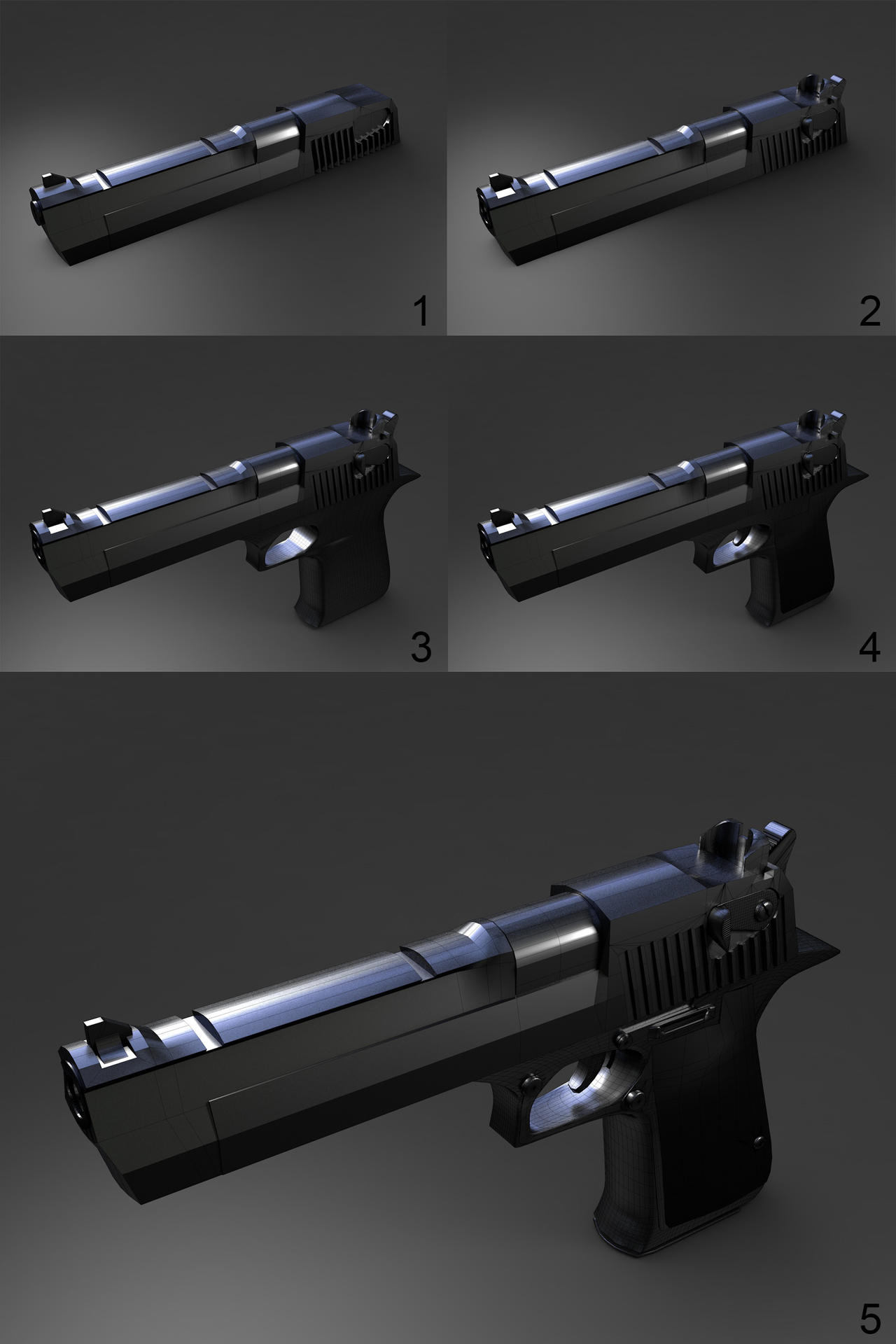 Gun Toy Model Step Gun Model | Steps by Abdelrahman on DeviantArt