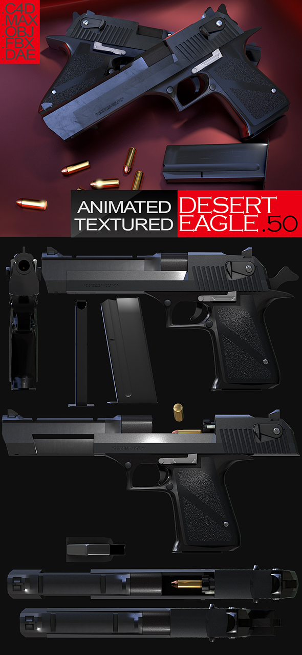 Desert Eagles 3D Model