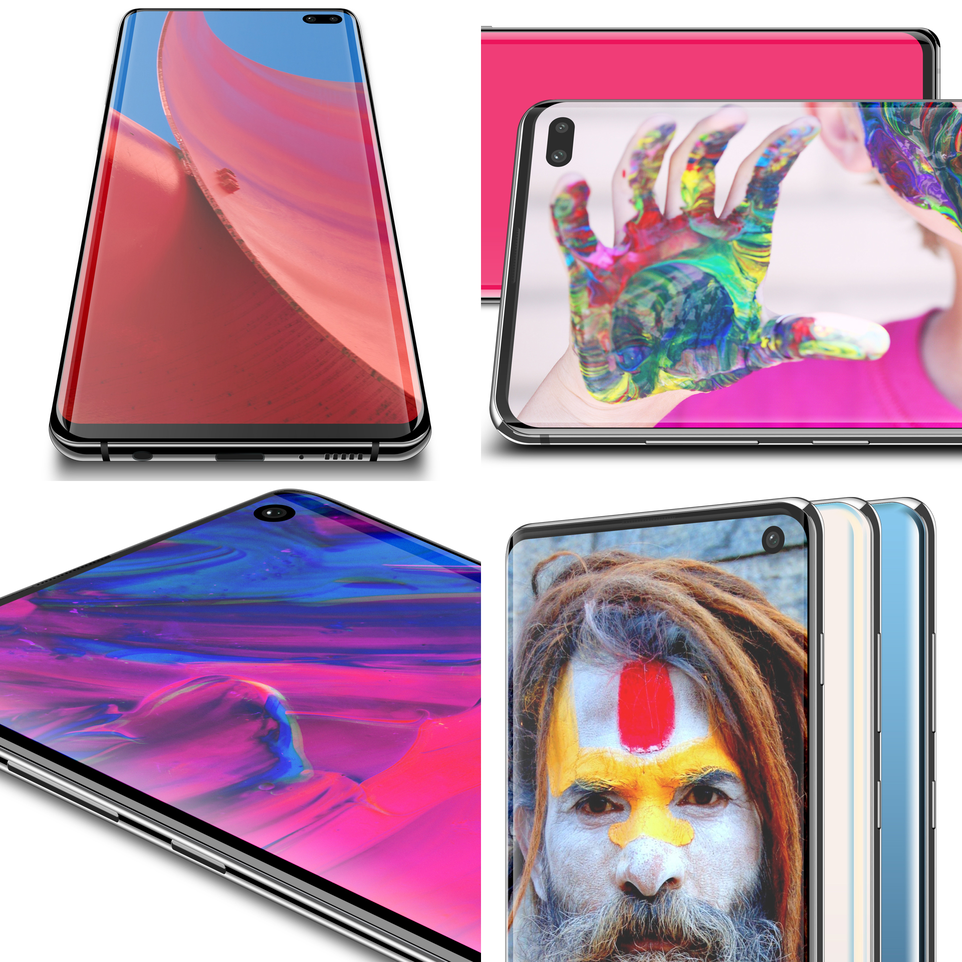 Galaxy S10 / S10+ Layered PSD MockUps