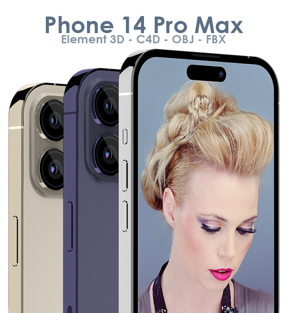 Element 3D iPhone 13 Pro Max - E3D & C4D - 1