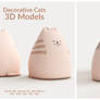 Deco Cats 3D Model Pack