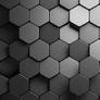Black Hexagons | 4K Wallpaper