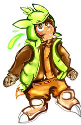 Lazy Chespin Gijinka