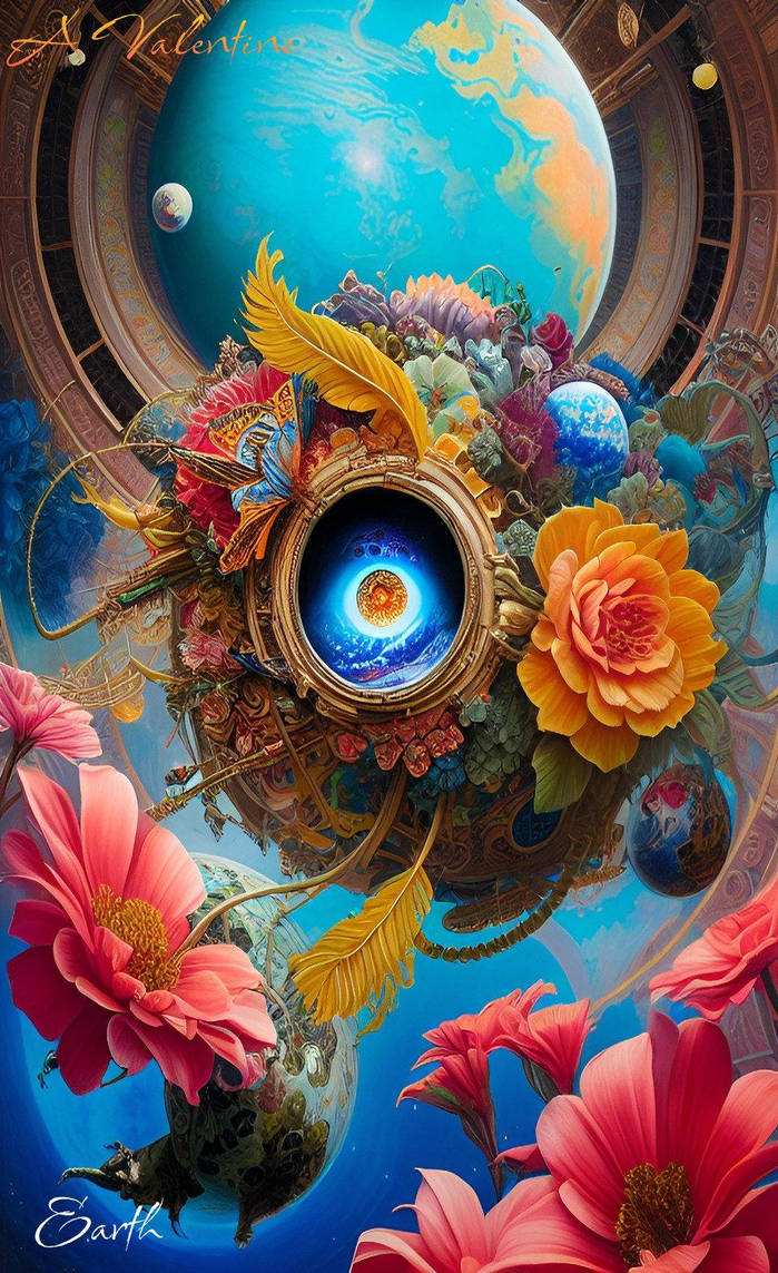 Sentient Planet Deviantart (The Planet Series) Earth by LadyValsArt1983 on DeviantArt