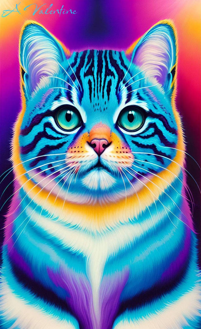 (The Lisa Frank Inspired Series) Pallas Cat by LadyValsArt1983 on ...