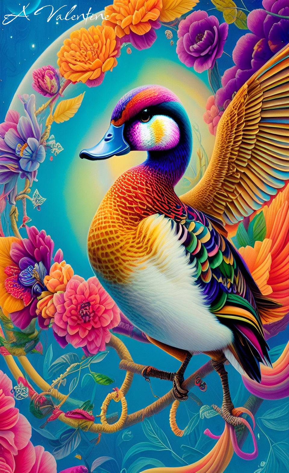 Lisa Frank Inspired Series) Duck by LadyValsArt1983 on DeviantArt