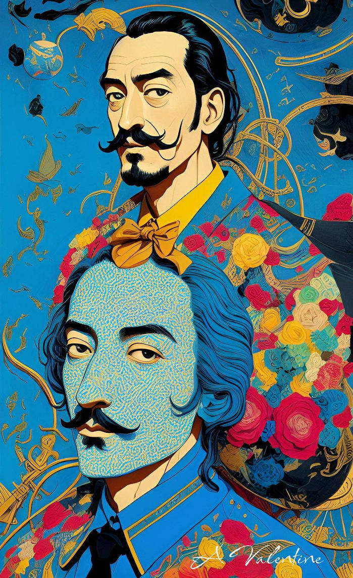 The Aiart Blues V2 Celebrity Series Dali By Ladyvalsart1983 On Deviantart The Aiart Blues V2 Celebrity Series Dali By Ladyvalsart1983 On Deviantart
