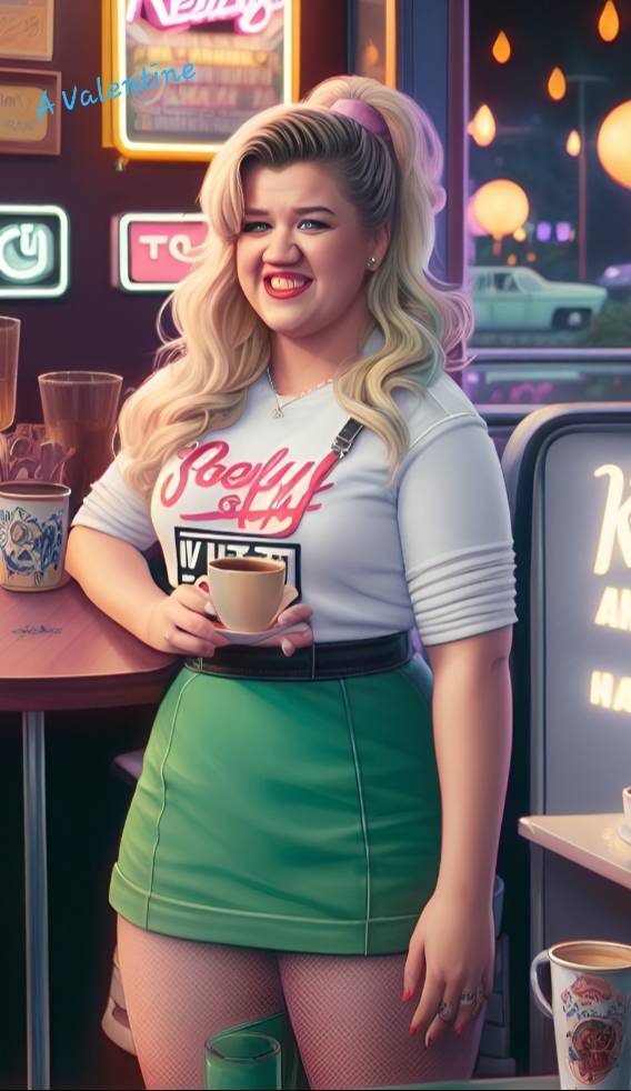(The Ai Back To The 1980s Series) Kelly Clarkson by LadyValsArt1983 on ...