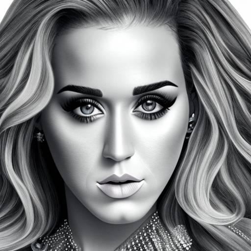 (Printable Celebrity Colouring Page) Katy Perry by LadyValsArt1983 on