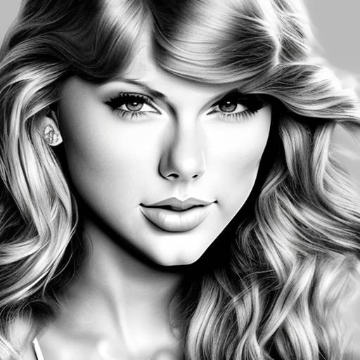 (Printable Celebrity Colouring Page) Taylor Swift by LadyValsArt1983 on