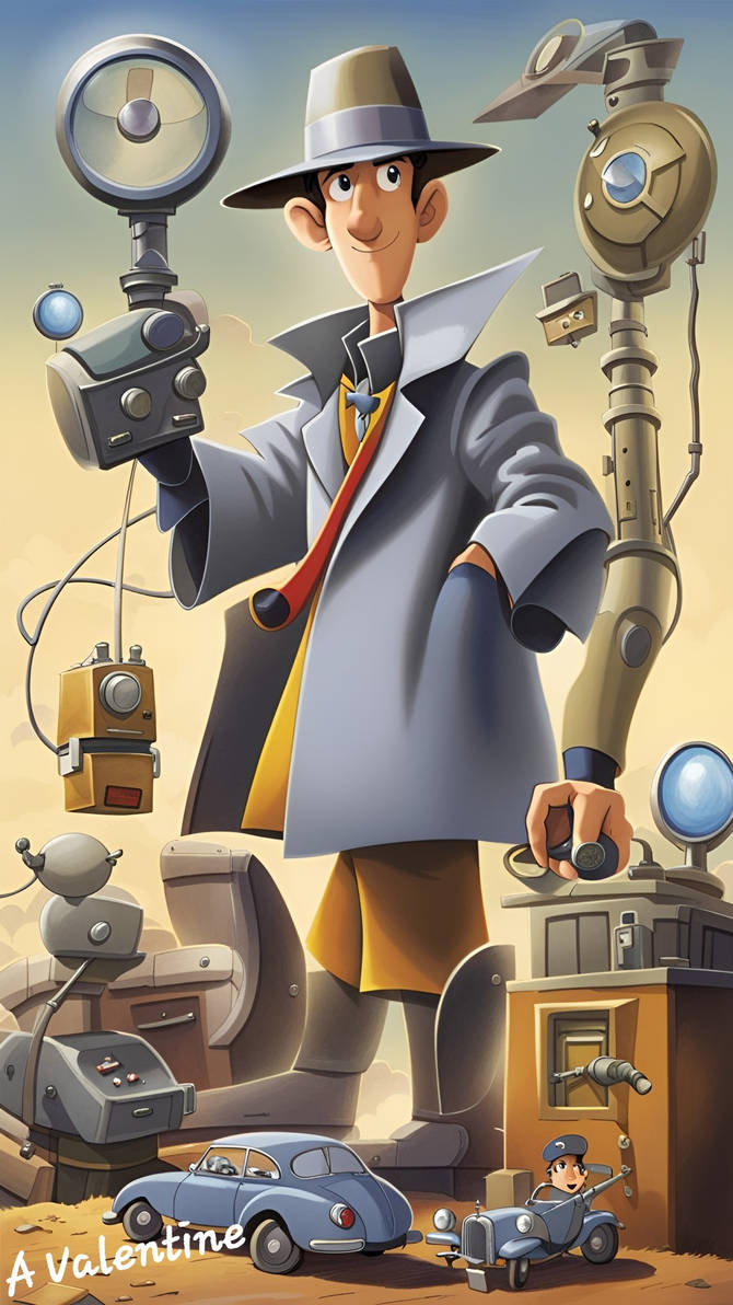 Cartoon Inspector Machine (Cartoon Character Series) Inspector Gadget by LadyValsArt1983 on ...