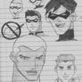 Young Justice Teen Titans doodles