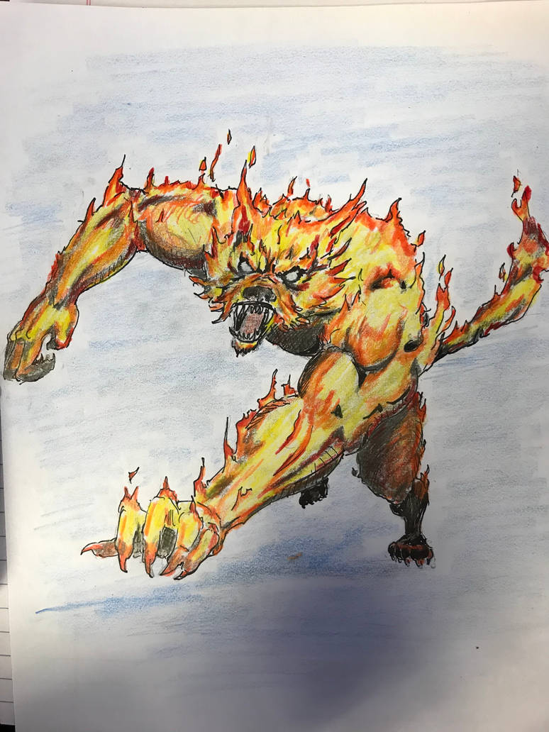 Werewolf elemental by nbly on DeviantArt