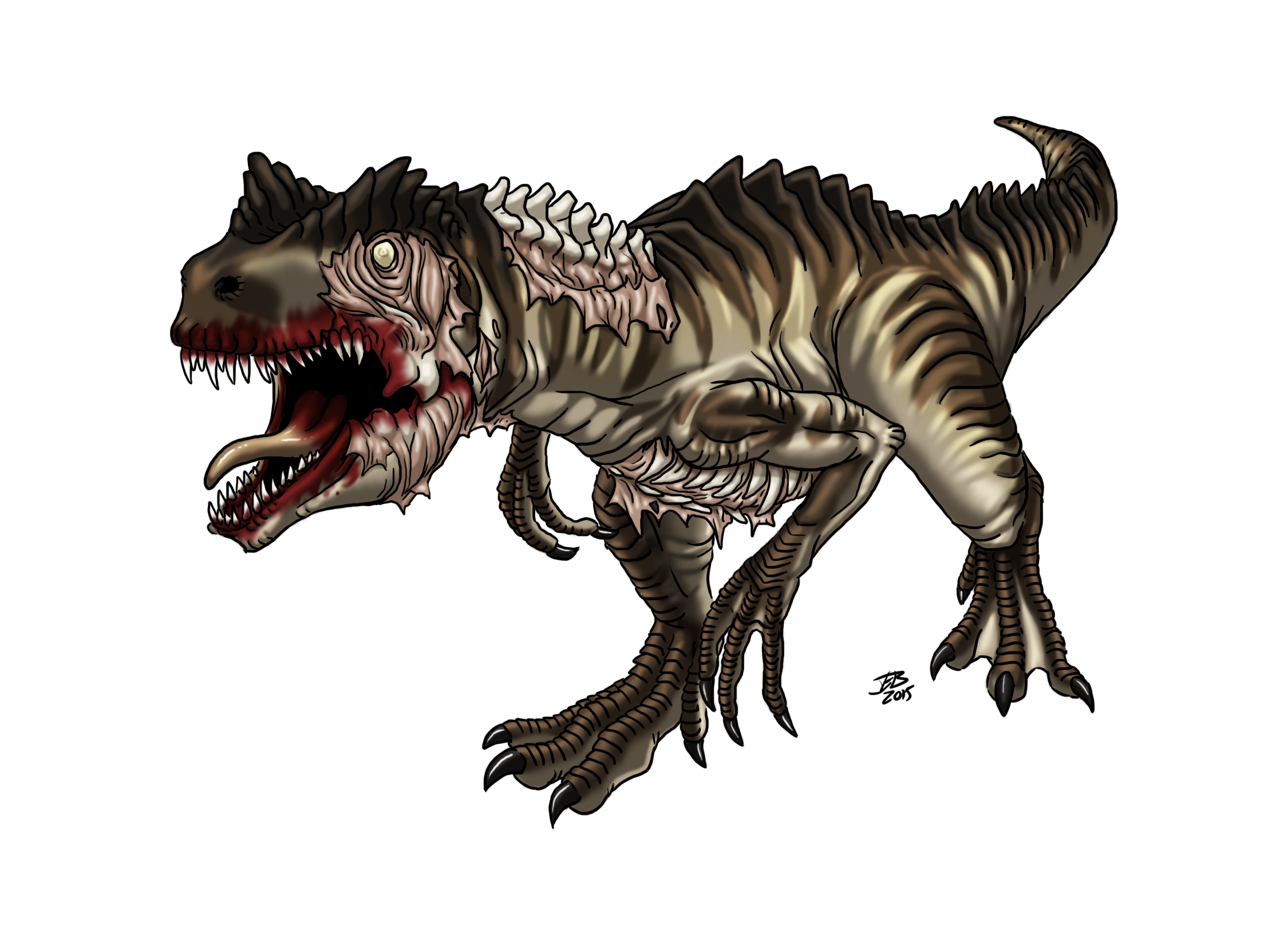 Dino Zombie Allosaurus by ProdigyDuck on DeviantArt
