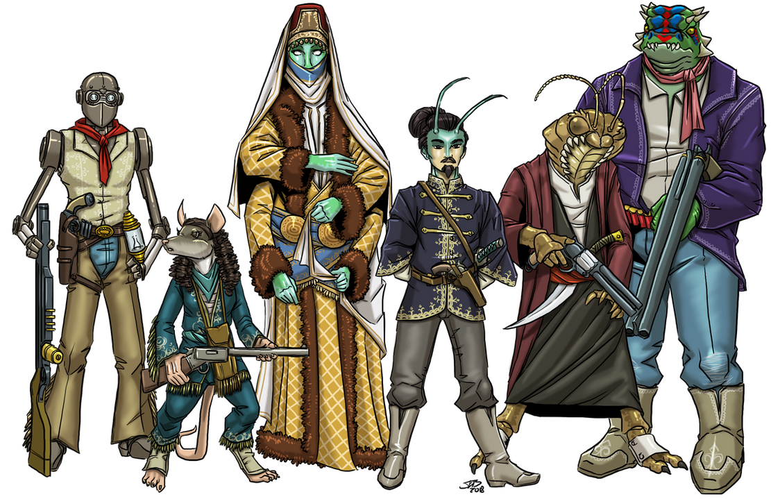 Starfinder Races in the Wild West by ProdigyDuck on DeviantArt