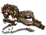 Wounded Gnoll by ProdigyDuck
