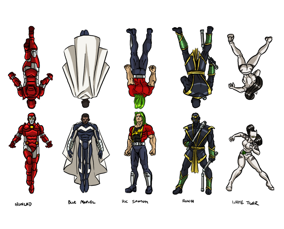 Marvel Heroes Paper Figures by ProdigyDuck on DeviantArt