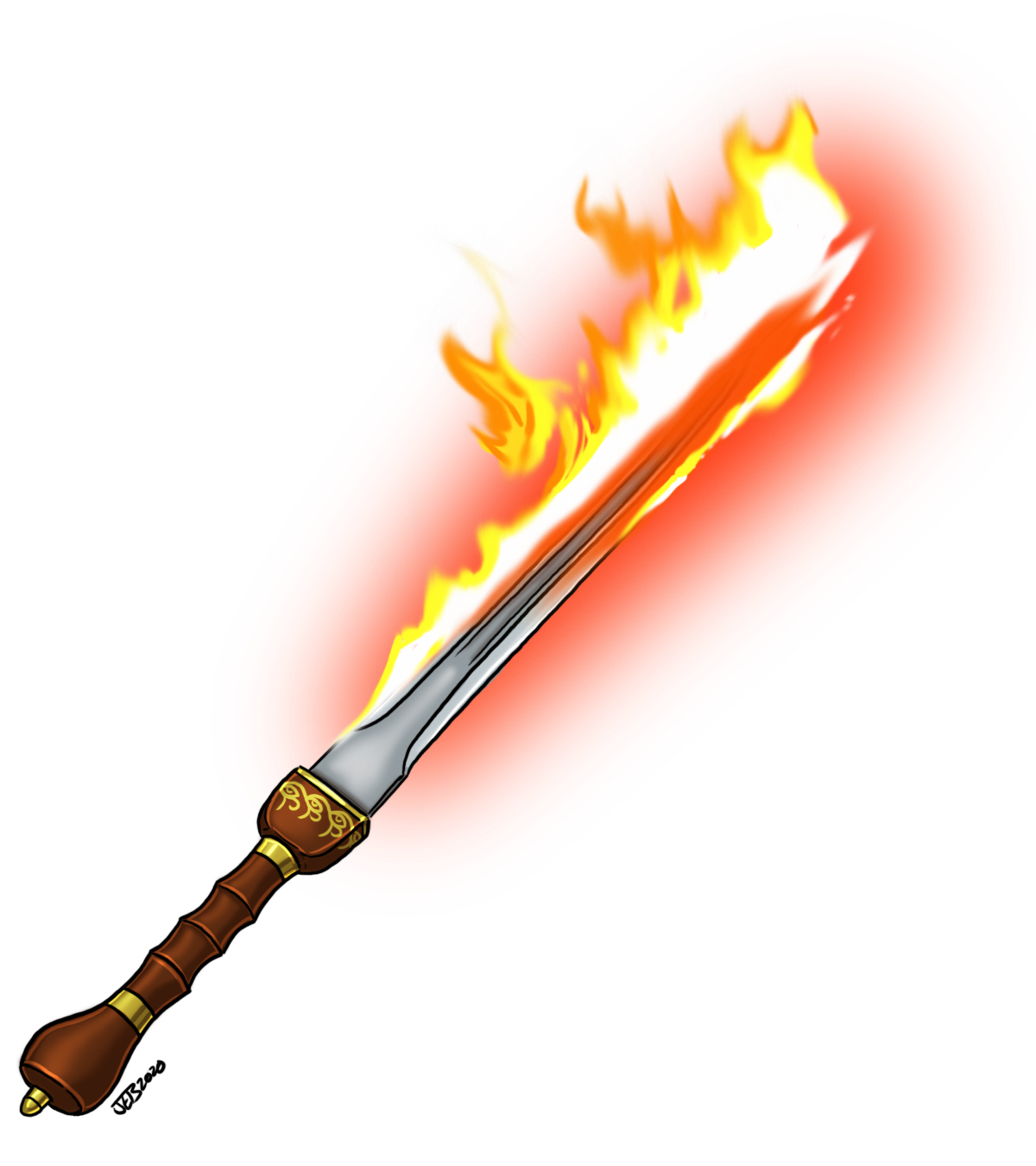 Flaming Sword by ProdigyDuck on DeviantArt