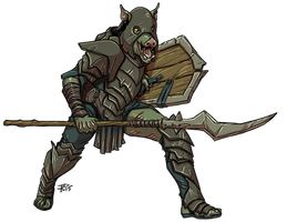 Pig Orc with Spear