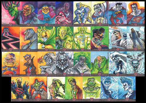 Superman Sketch Cards - Villains