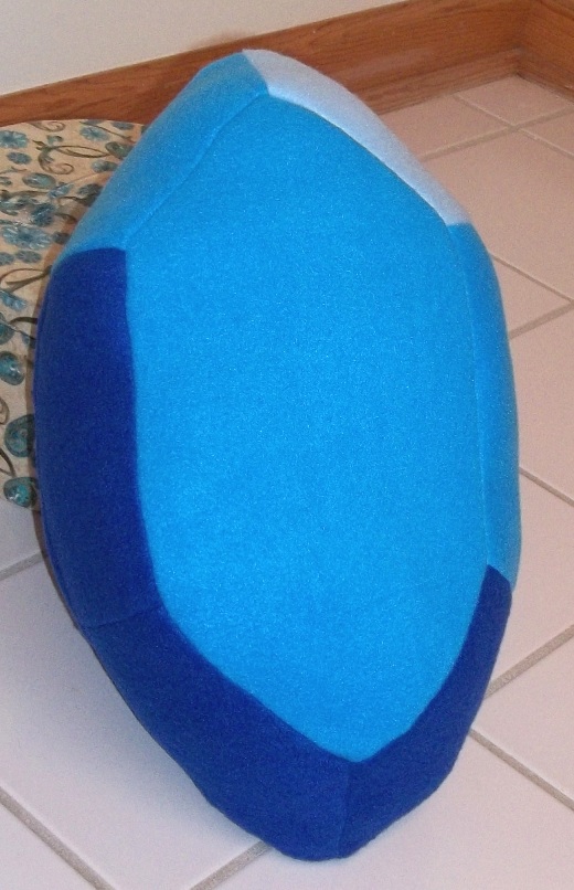 Blue Rupee pillow