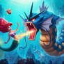 Ariel attacked by a Gyarados