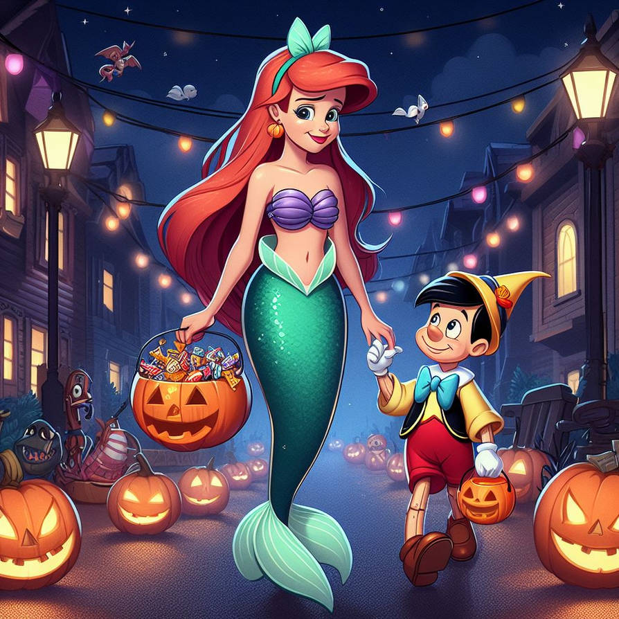 Trick or Treating with Pinocchio by FloodUnversed on DeviantArt
