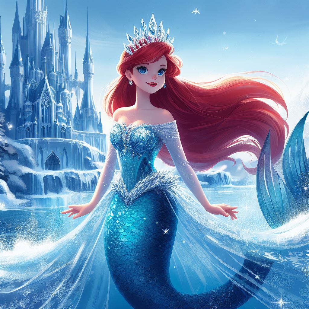 Ariel becomes the Snow Queen by FloodUnversed on DeviantArt