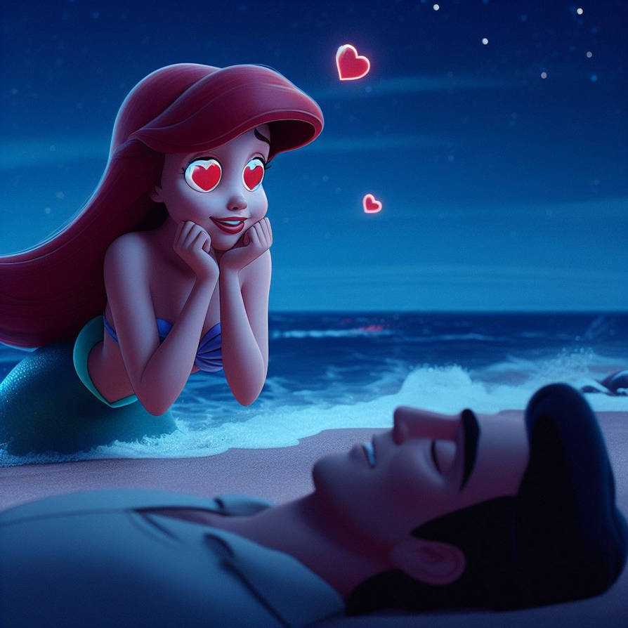 Ariel In Love With Sleeping Beau By FloodUnversed On DeviantArt ariel-in-love-with-sleeping-beau-by-floodunversed-on-deviantart