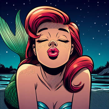 POV of Ariel's glorious pucker face