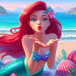 Ariel gives you all a kiss for all your love